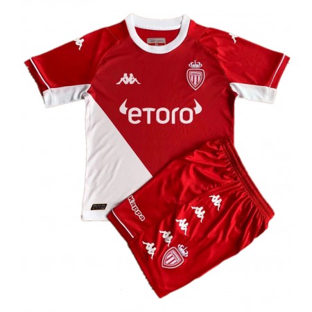 Billiga Fotbollströjor AS Monaco Barn Hemma tröja 2021/22 Kortärmad